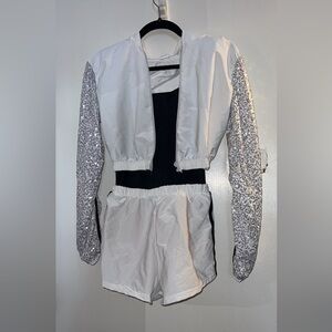 Weissman sequence windbreaker and romper dance costume